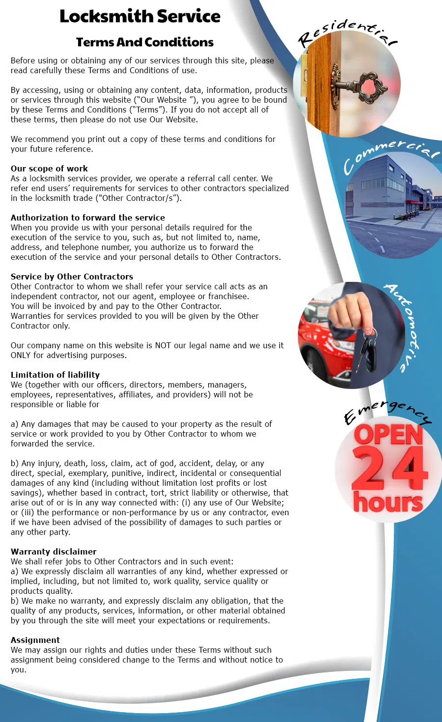 Fullerton Locksmith Fullerton, CA 714-660-0438 - terms-ls